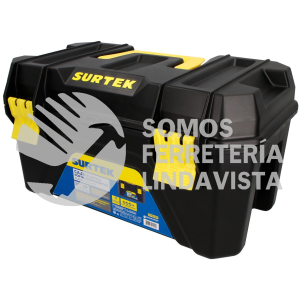 CPS19P CAJA PORTAHERRAMIENTAS PLÁSTICA CON BROCHES PLÁSTICOS Y CHAROLA 19" X 10.5" X 10" SURTEK