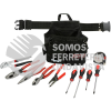 JE11 JUEGO COMBINADO DE HERRAMIENTA PARA ELECTRICISTA EN PORTAHERRAMIENTAS, 17 PIEZAS URREA