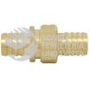 130372 CONECTOR PARA MANGUERA DE RIEGO DE LATON, 1/2" MACHO-HEMBRA SURTEK