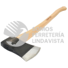 HM3 1/2 HACHA TIPO MICHIGAN DE CABEZA FORJADA EN ACERO CON MANGO DE MADERA 36", 3-1/2 LB SURTEK