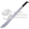 130514 MACHETE TROQUELADO CON MANGO NEGRO RECTO 20" SURTEK