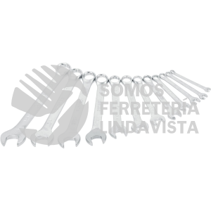 F12SR JUEGO DE LLAVES COMBINADAS SATINADAS EN PULGADAS, 12 PUNTAS, 12 PIEZAS EN RACK SURTEK