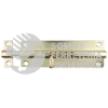 PABL6 PASADOR DE SOBREPONER TIPO BARRIL ACABADO LATÓN BRILLANTE, 6 CM LOCK