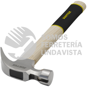 408CG MARTILLO DE UÑA CURVA PULIDO CON MANGO DE MADERA, 8 OZ SURTEK