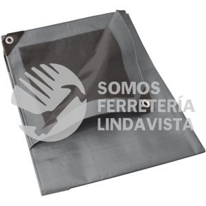 LR4X4 LONA DE POLIETILENO REFORZADA COLOR GRIS, 4 X 4 M SURTEK