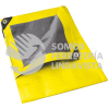 LE5X6A LONA DE POLIETILENO COLOR AMARILLO CON FONDO PLATA, 5 X 6 M FOY