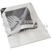 LE2X3B LONA DE POLIETILENO COLOR BLANCO CON FONDO PLATA, 2 X 3 M FOY